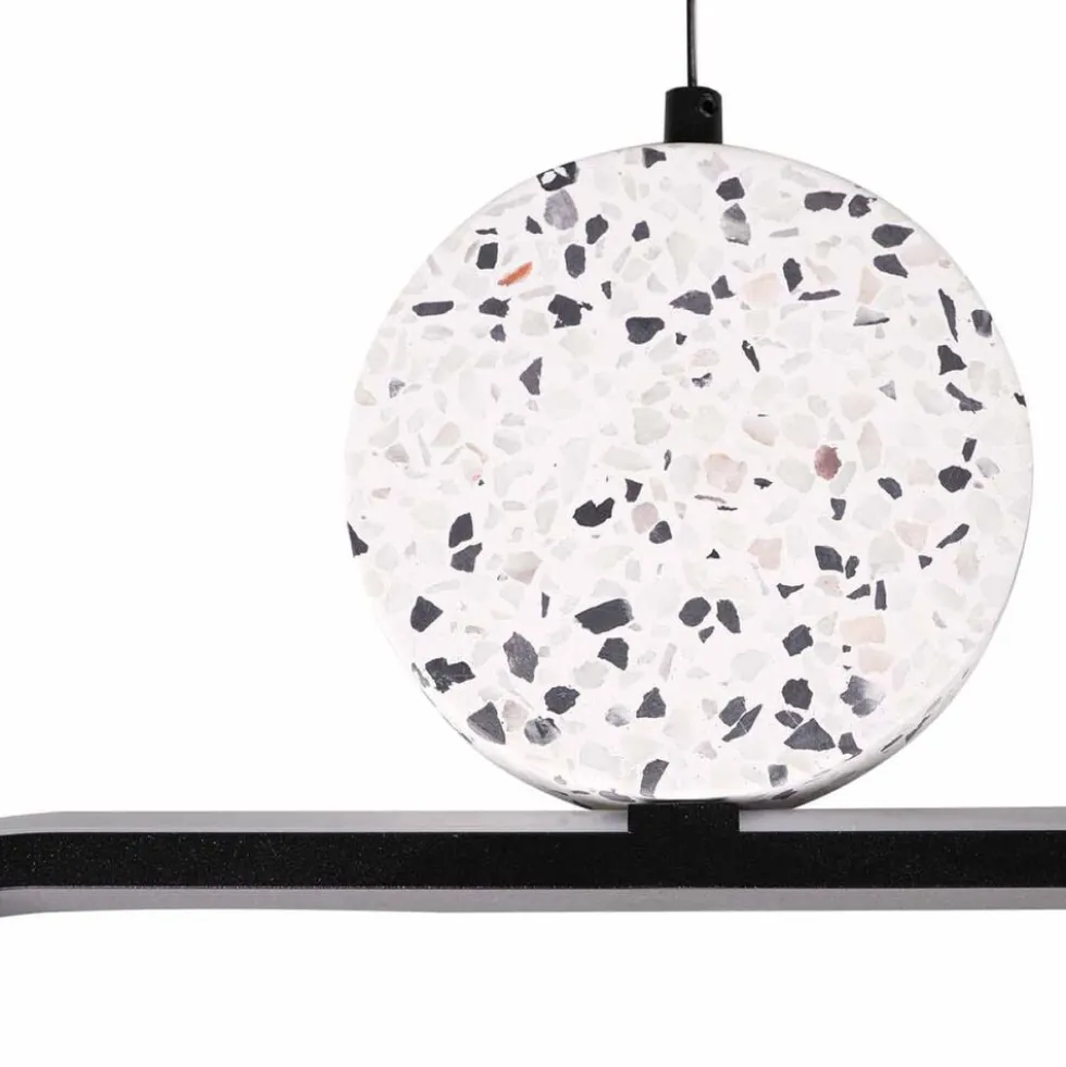 Lampa wisząca LED Sanico Goldlux Florentyna, 48 W, 4000K, lastryko, czarna