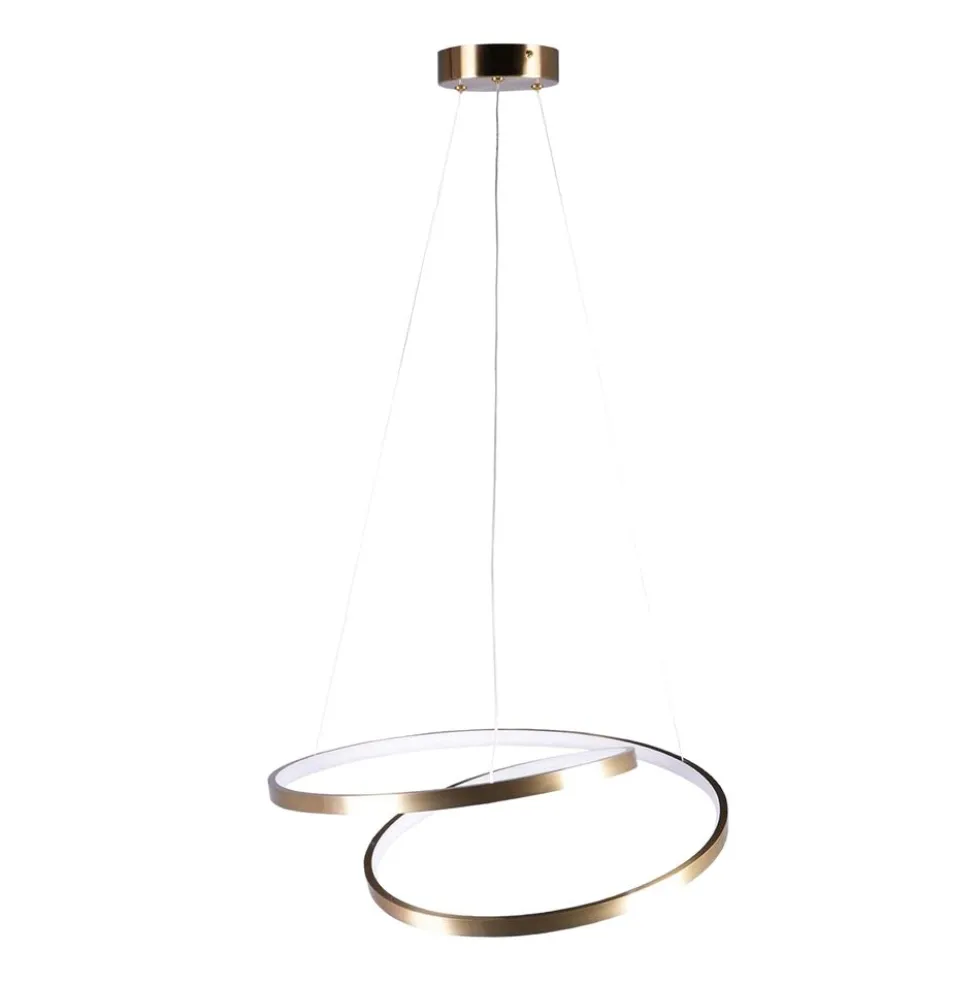 Lampa wisząca LED Sanico Goldlux Zefira, 50 cm, 4000K, złota