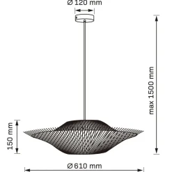 Lampa wisząca Sanico Goldlux Barbados, E27