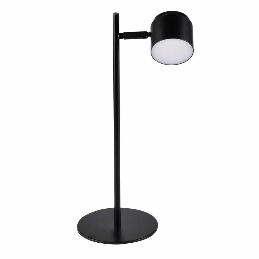 Lampka biurkowa Sanico Goldlux Kubik LED, 3000K, czarna