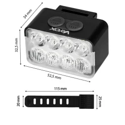 Lampka rowerowa przednia Vayox VA0151, 900 lm, akumulatorowa