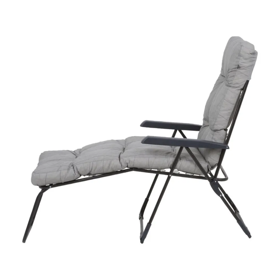Leżak ogrodowy Tulon, szary