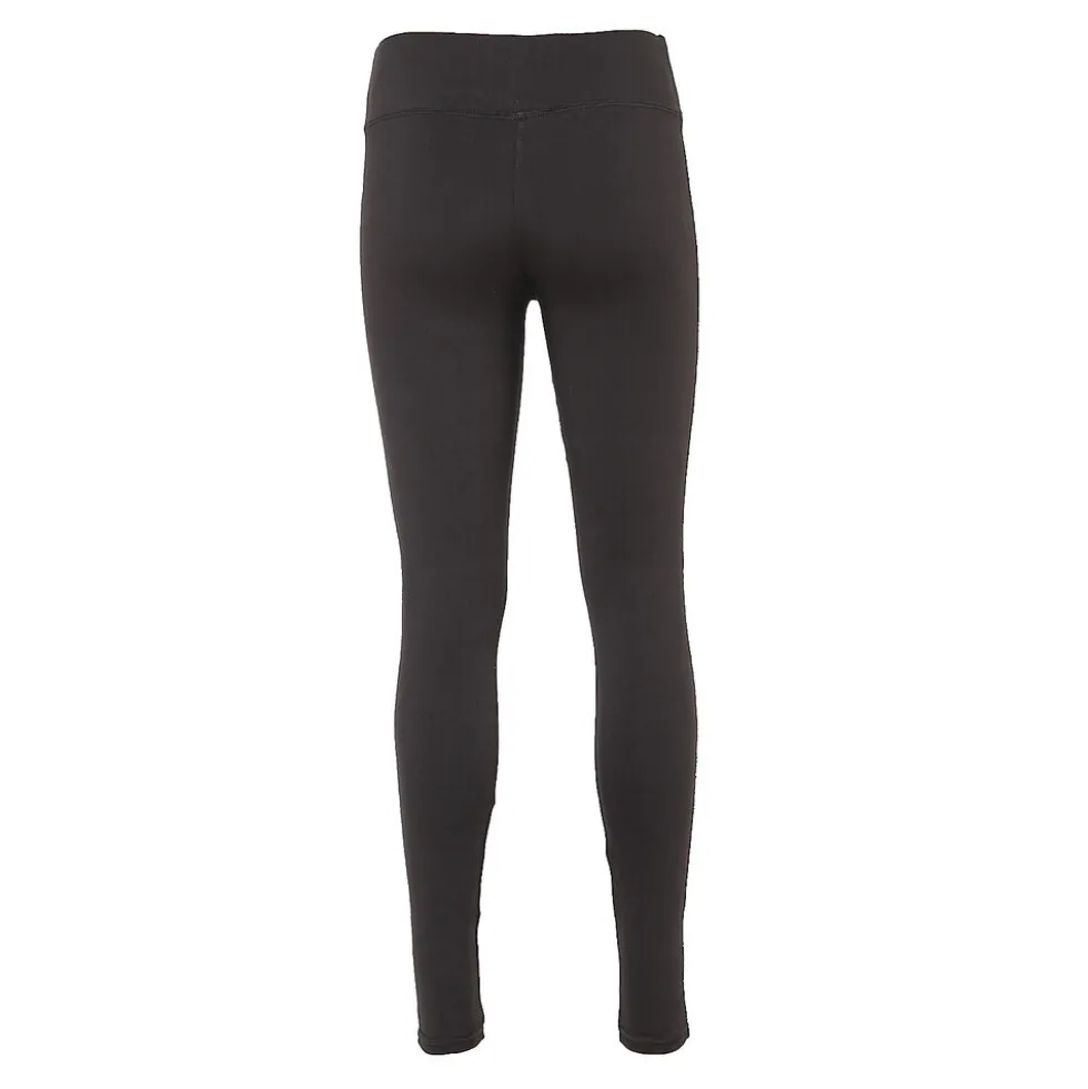 Legginsy damskie, czarne ze srebrnym paskiem, rozmiar S/M