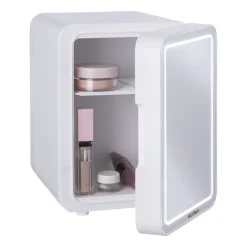 Lodówka kosmetyczna Hoffen, 4 l, 36 W, z lustrem LED, biała