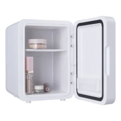 Lodówka kosmetyczna Hoffen, 4 l, 36 W, z lustrem LED, biała