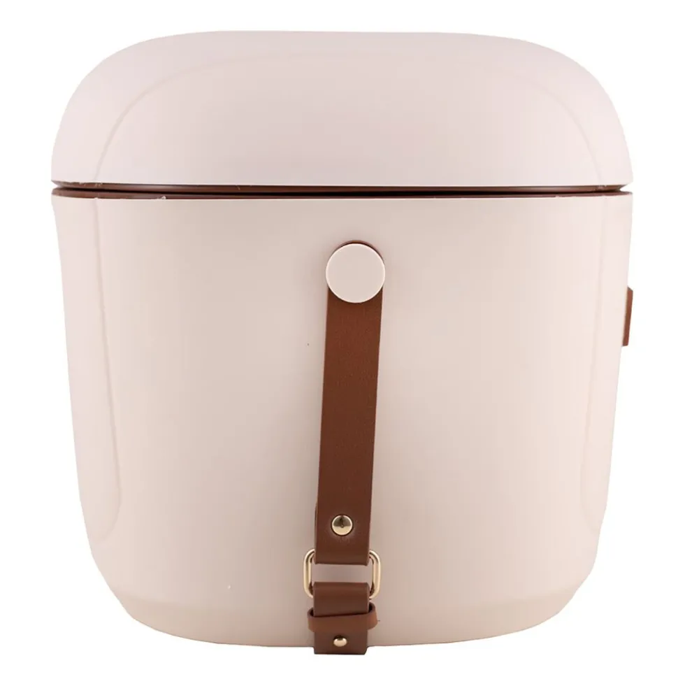 Lodówka turystyczna Vintage Cuisine, 18,8 l, z paskiem do przenoszenia, beżowa