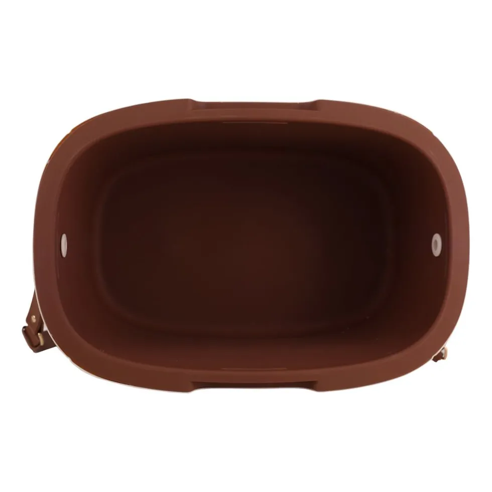 Lodówka turystyczna Vintage Cuisine, 18,8 l, z paskiem do przenoszenia, beżowa
