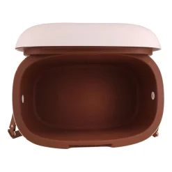 Lodówka turystyczna Vintage Cuisine, 18,8 l, z paskiem do przenoszenia, beżowa