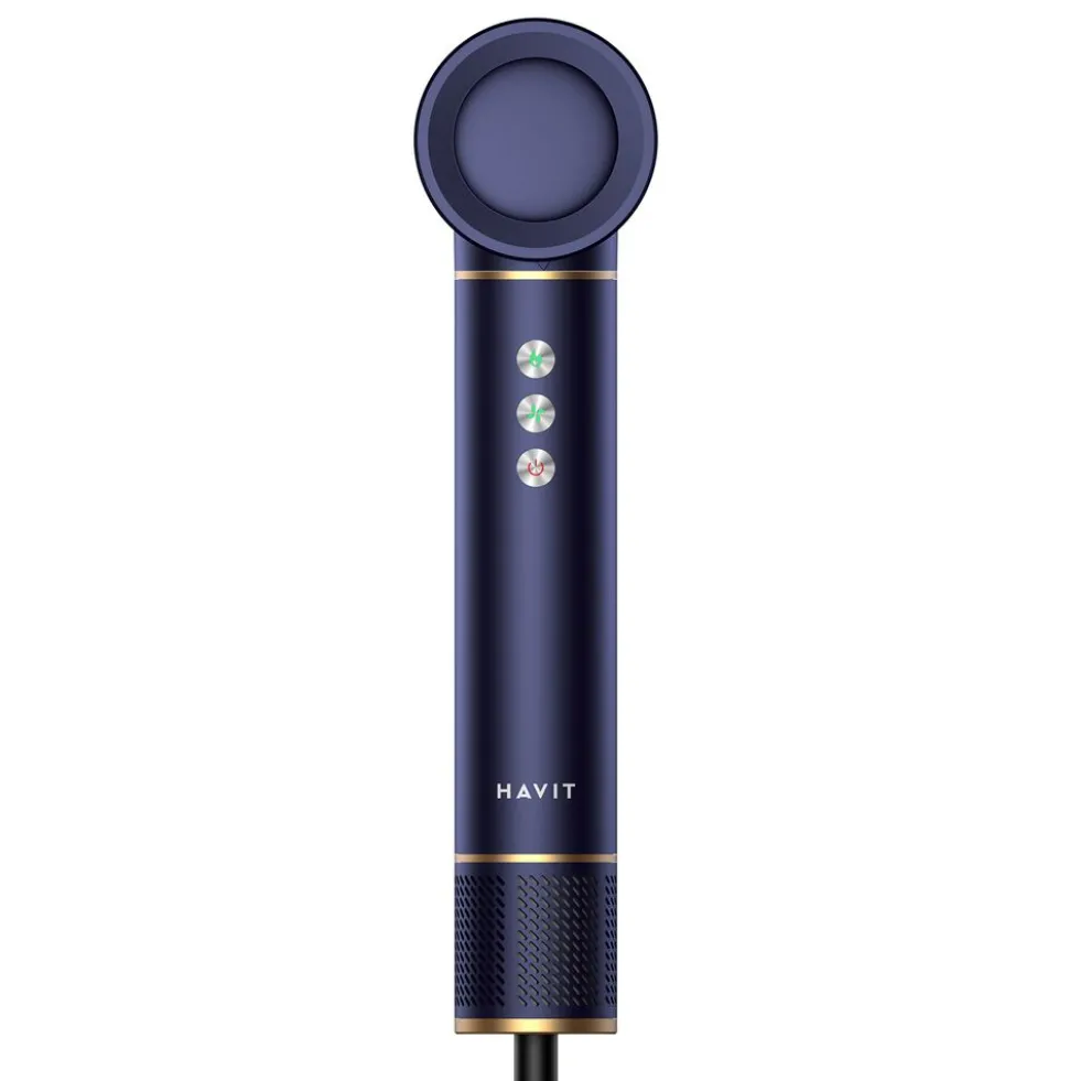 Lokówko-suszarka Multistyler Havit HD634, 1300 W, 4 końcówki, niebieska