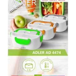 Lunchbox podgrzewany Adler AD 4474, szary