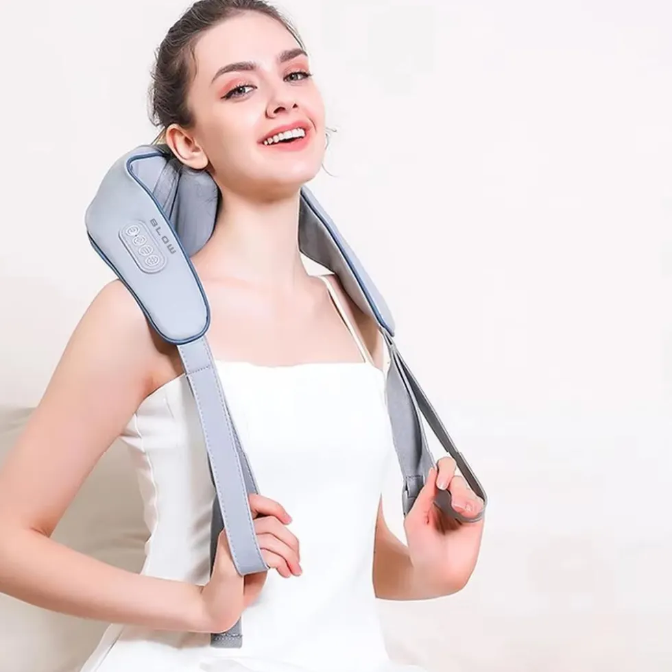 Masażer karku pleców i szyi Blow Relax, szary