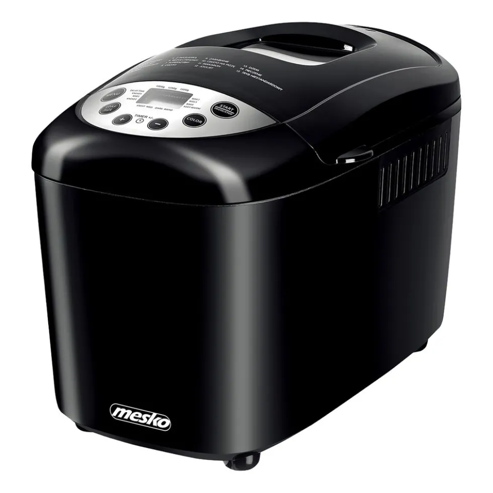 Maszyna do chleba Mesko MS 6022, 850 W, 15 programów, czarna