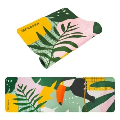Mata do ćwiczeń Spokey Home Jungle Mat, do jogi i pilatesu, 0,4 cm, zielona
