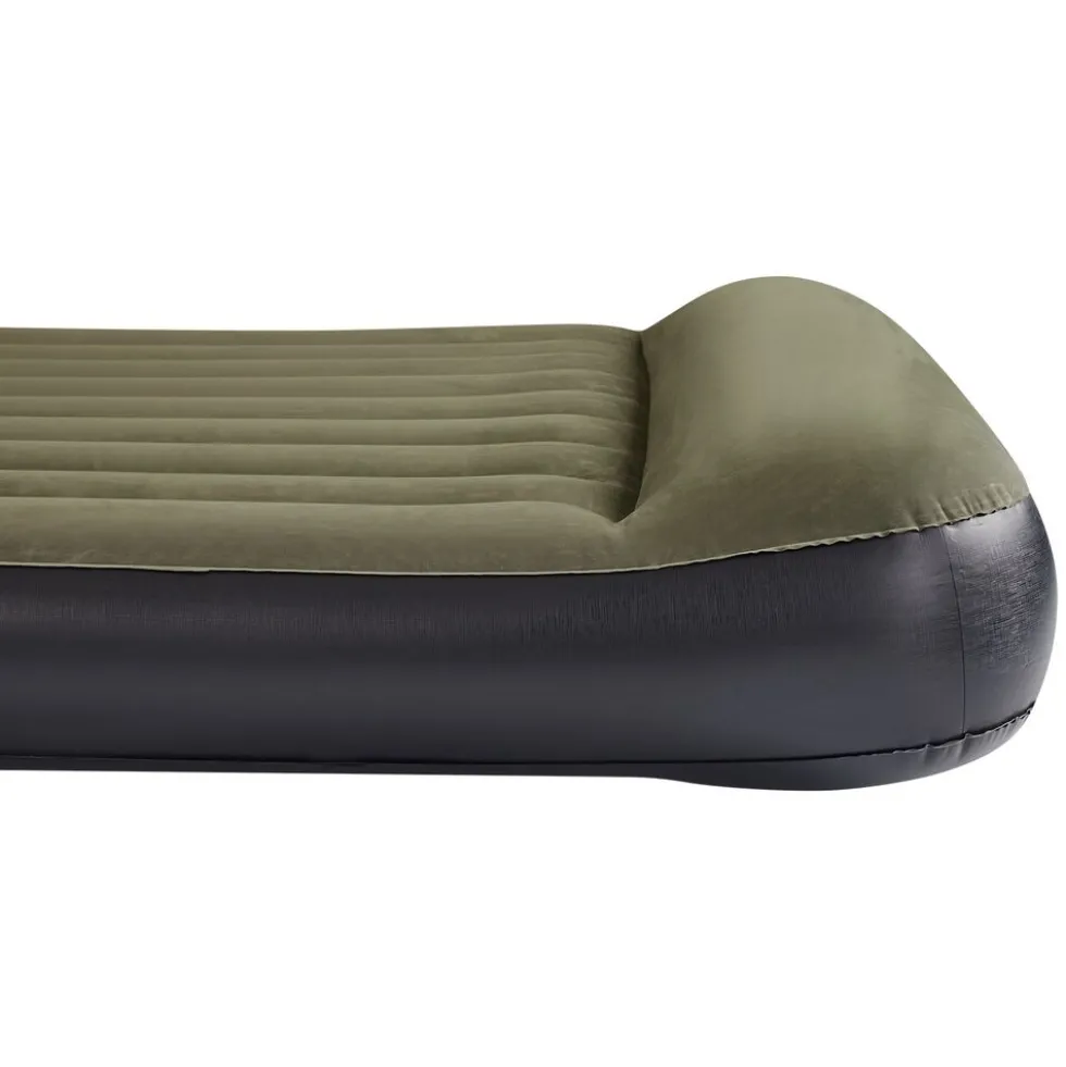 Materac dmuchany 203 x 152 x 3 cm Bestway, z pompką na baterie, zielony