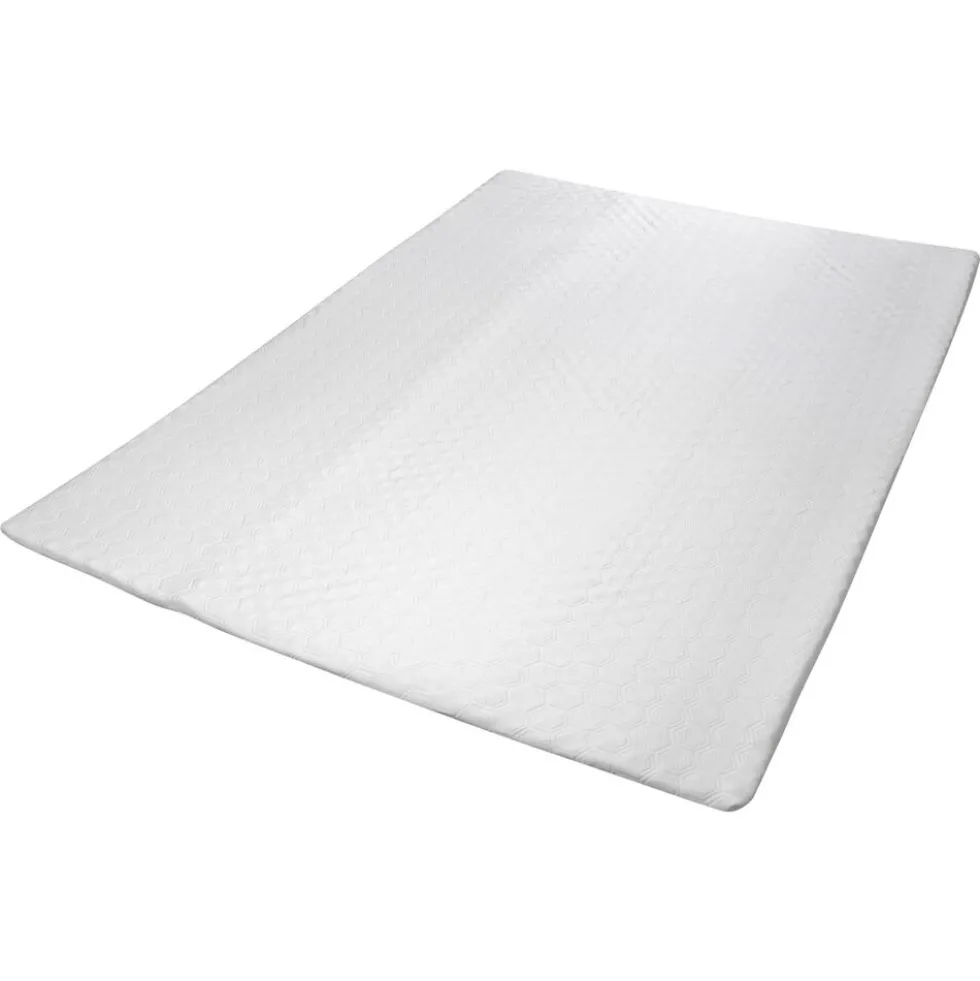 Materac nawierzchniowy 200 x 200 x 3 cm Relaxa Soft, biały