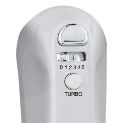 Mikser ręczny Hoffen, 400 W, 4 końcówki, biały