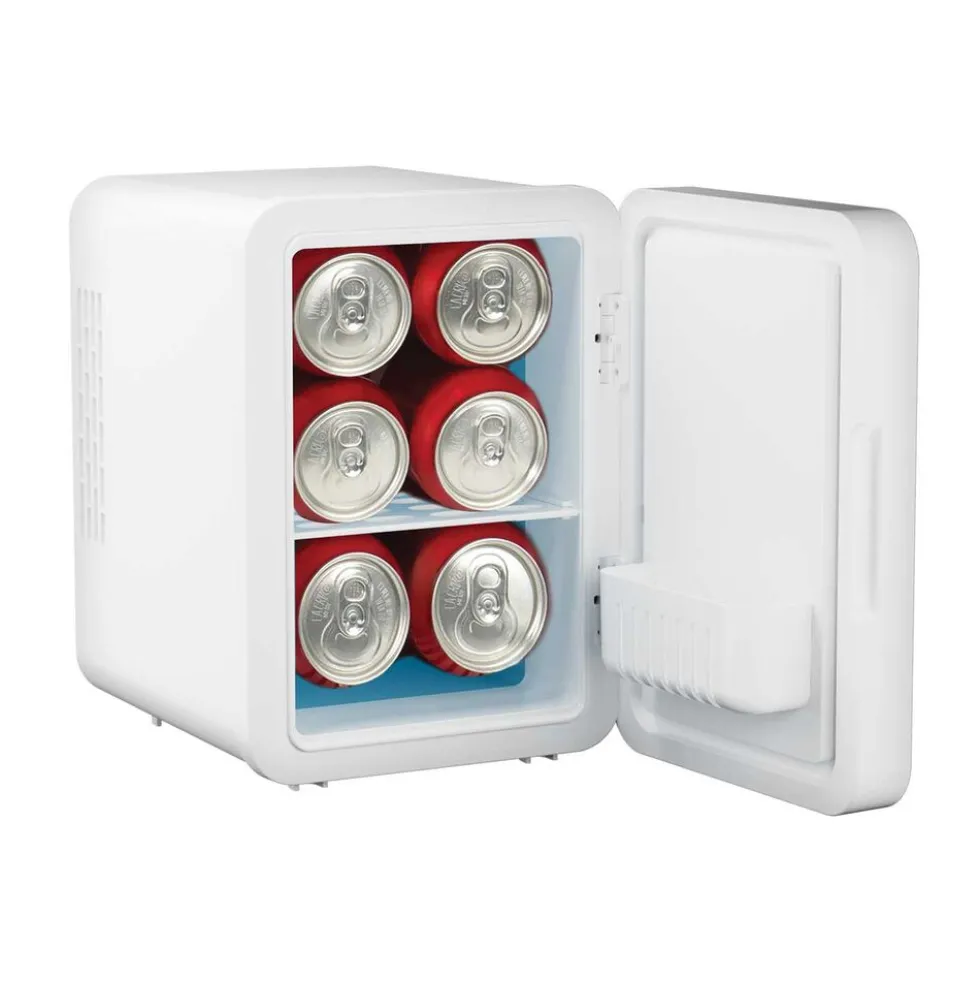 Minilodówka na kosmetyki Elle Home, z lusterkiem LED, 4 l, biała
