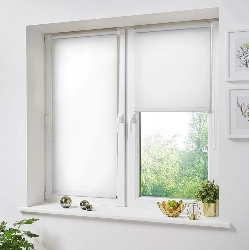 Miniroleta zaciemniająca 56,5 x 150 cm Decoteam, kremowa biel