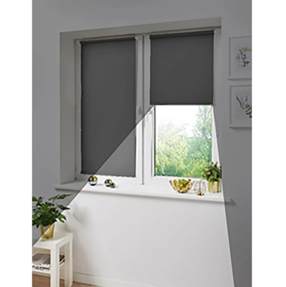Miniroleta zaciemniająca 95 x 150 cm Decoteam, kremowa biel