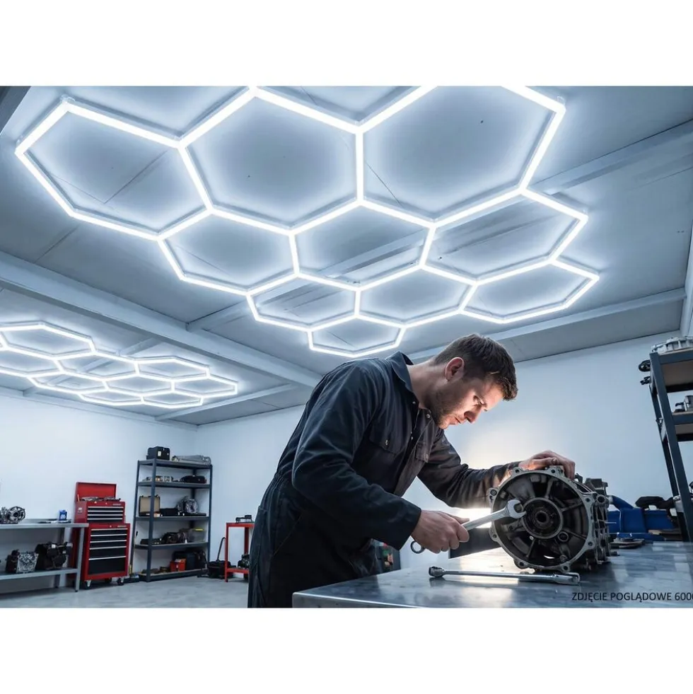 Modułowa lampa LED NAC-A0007H8 Hexagon, 4000K, 245 W, 8 modułów