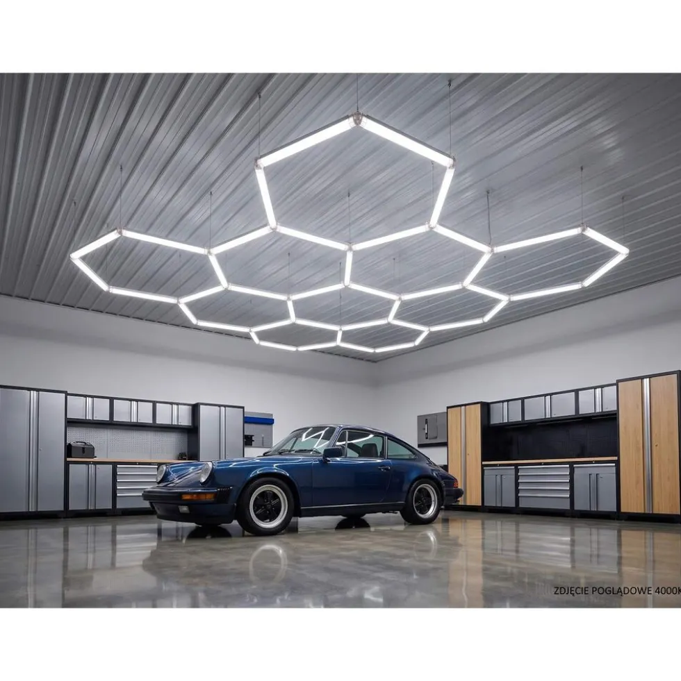 Modułowa lampa LED NAC-A0007H11 Hexagon, 6000K, 322 W, 8 modułów