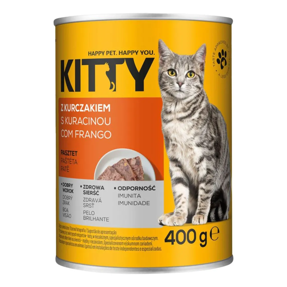 Mokra karma dla kotów Kitty, pasztet, mix smaków, 20 x 400 g