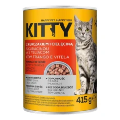 Mokra karma dla kotów Kitty, puszki, mix smaków, 20 x 415 g