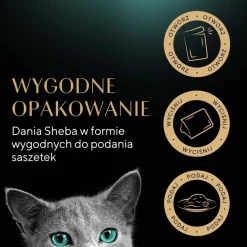Mokra karma dla kotów Sheba Selection Drobiowe Smaki, w sosie, 120 x 85 g