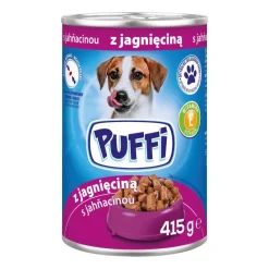 Mokra karma dla psów Puffi, puszki, mix smaków, 20 x 415 g