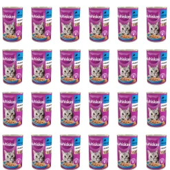 Mokra karma Whiskas, dla dorosłych kotów, z tuńczykiem, 24 x 400 g