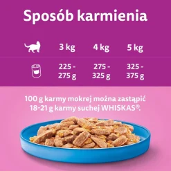 Mokra karma Whiskas, dla dorosłych kotów, z tuńczykiem, 24 x 400 g
