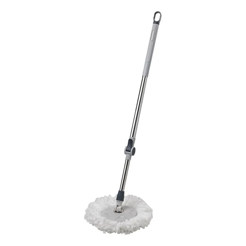 Mop obrotowy Praktyczna Ivo, z wiadrem, szary