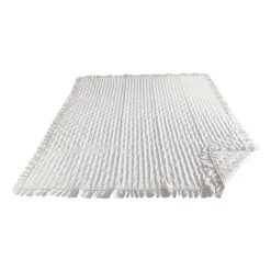 Narzuta na łóżko pikowana 200 x 220 cm Smukee Home, z falbanką, kremowa