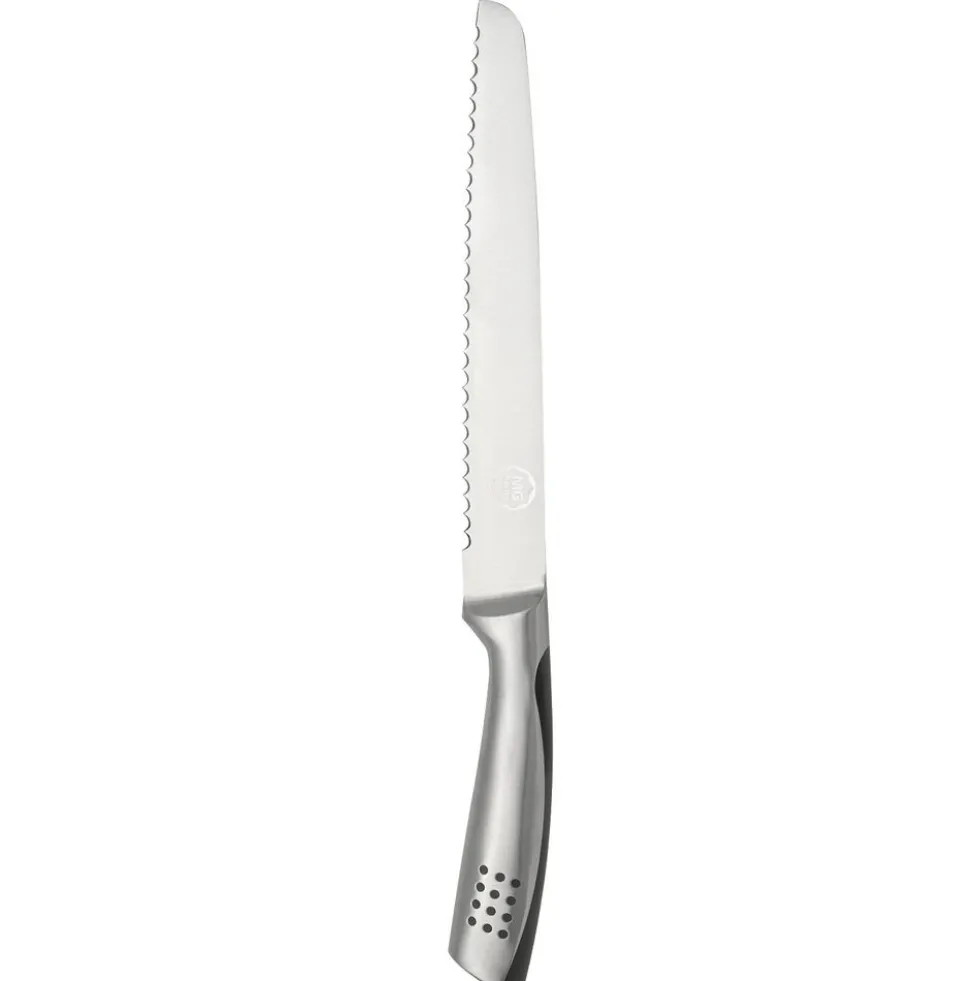 Nóż do krojenia chleba 8” MG Home Professional, stal nierdzewna, srebrny