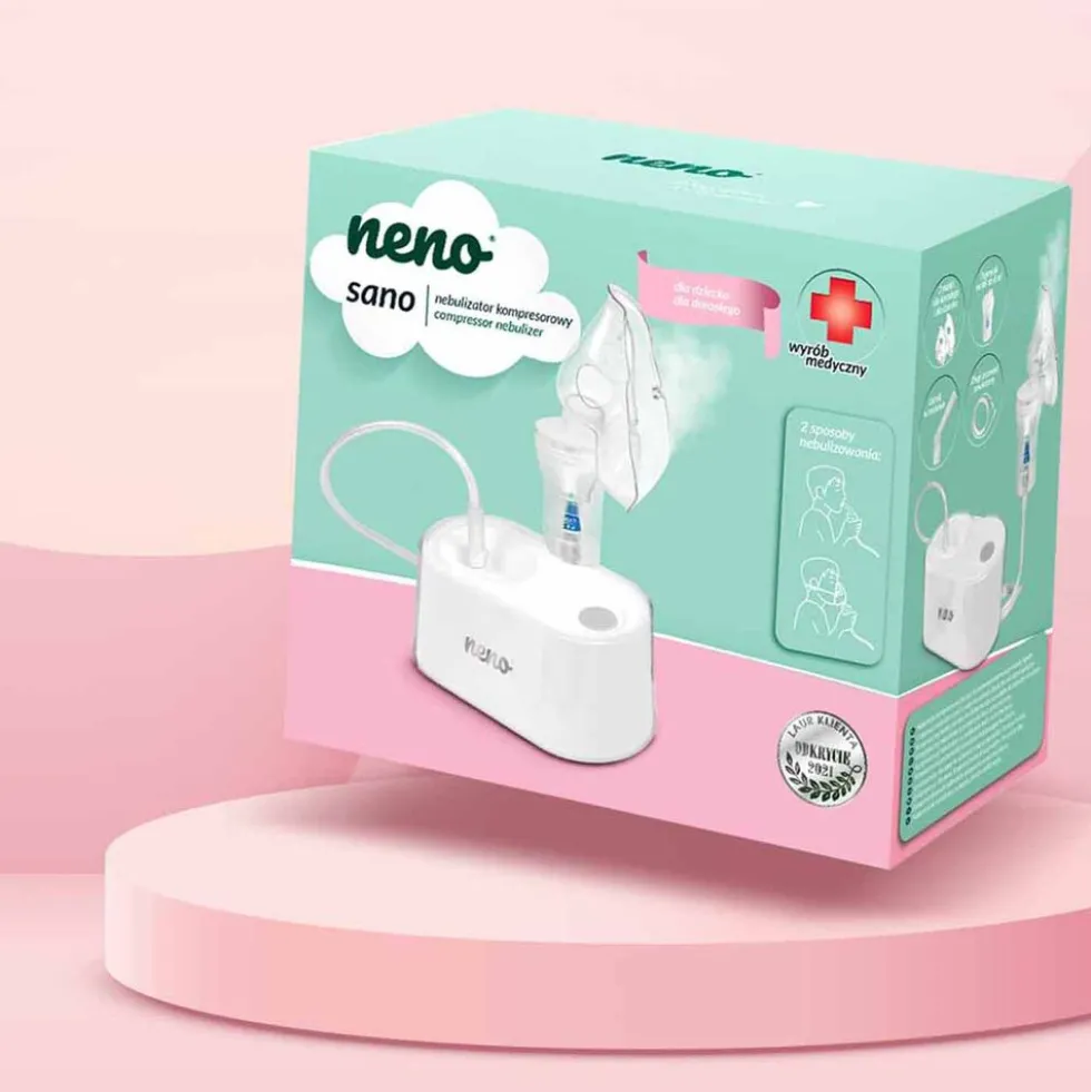 Nebulizator kompresorowy Neno Sano, pneumatyczno-tłokowy