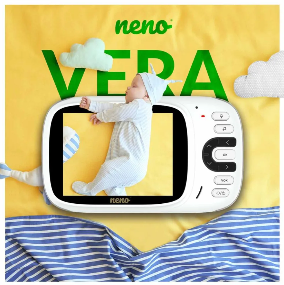 Niania elektroniczna Neno Vera, z kamerą i odbiornikiem