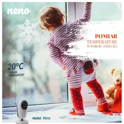 Niania elektroniczna Neno Vera, z kamerą i odbiornikiem