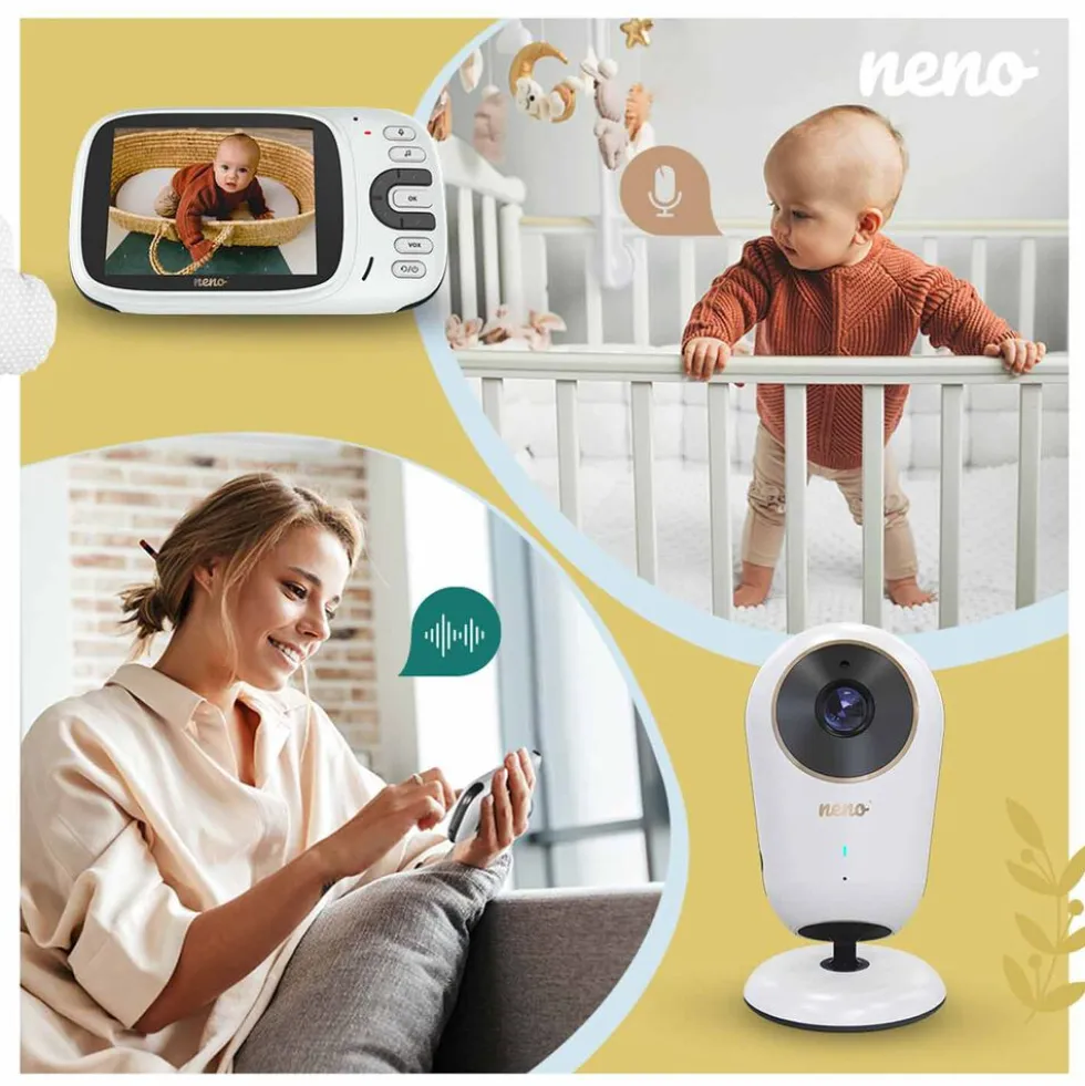 Niania elektroniczna Neno Vera, z kamerą i odbiornikiem