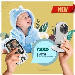 Niania elektroniczna Neno Vera, z kamerą i odbiornikiem