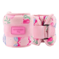 Obciążniki na kostki i nadgarstki Spokey The Bloom Form, 2 x 1 kg, różowe