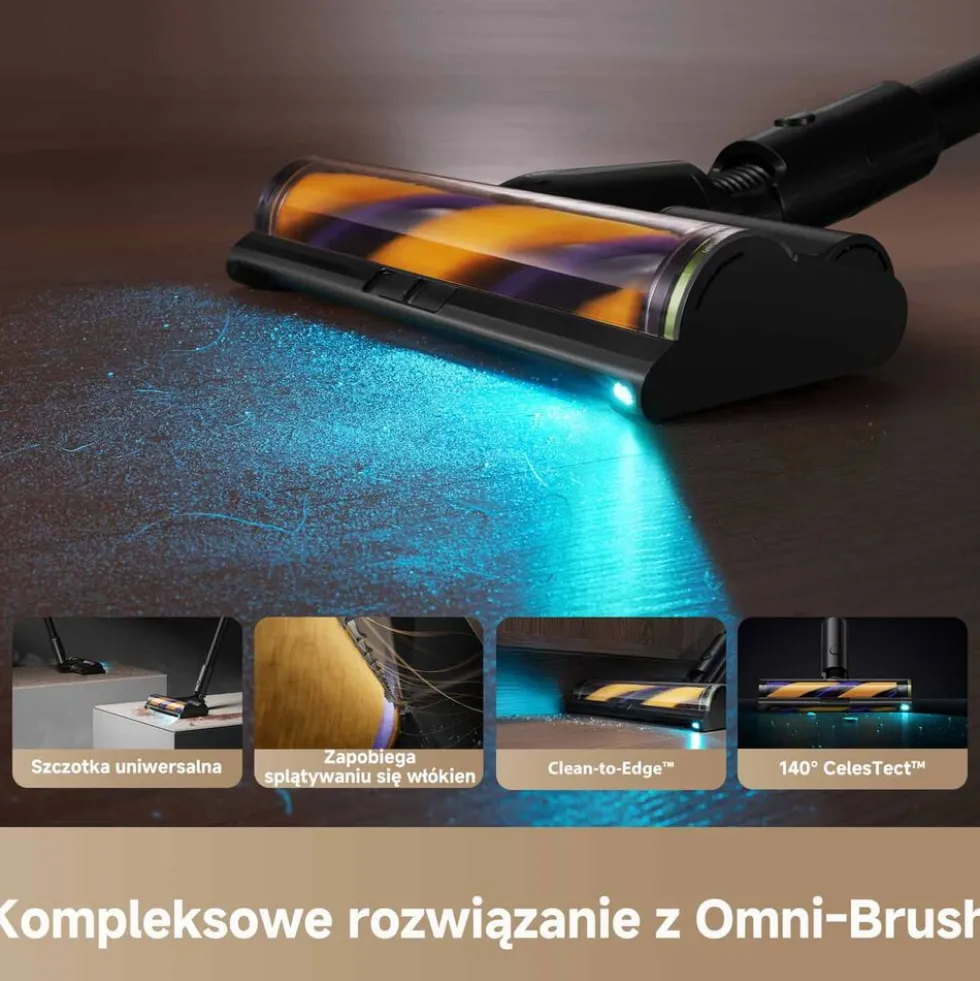 Odkurzacz pionowy Z20 Station, 26 kPa, ze stacją i funkcją samoopróżniania, szary