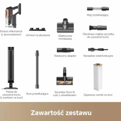 Odkurzacz pionowy Z20 Station, 26 kPa, ze stacją i funkcją samoopróżniania, szary