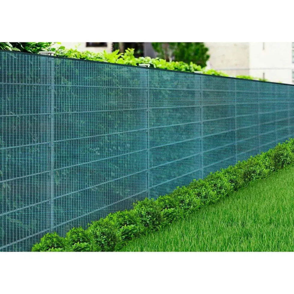 Osłona na ogrodzenie Gardenic, 1,5 x 10 m, HDPE, zielona
