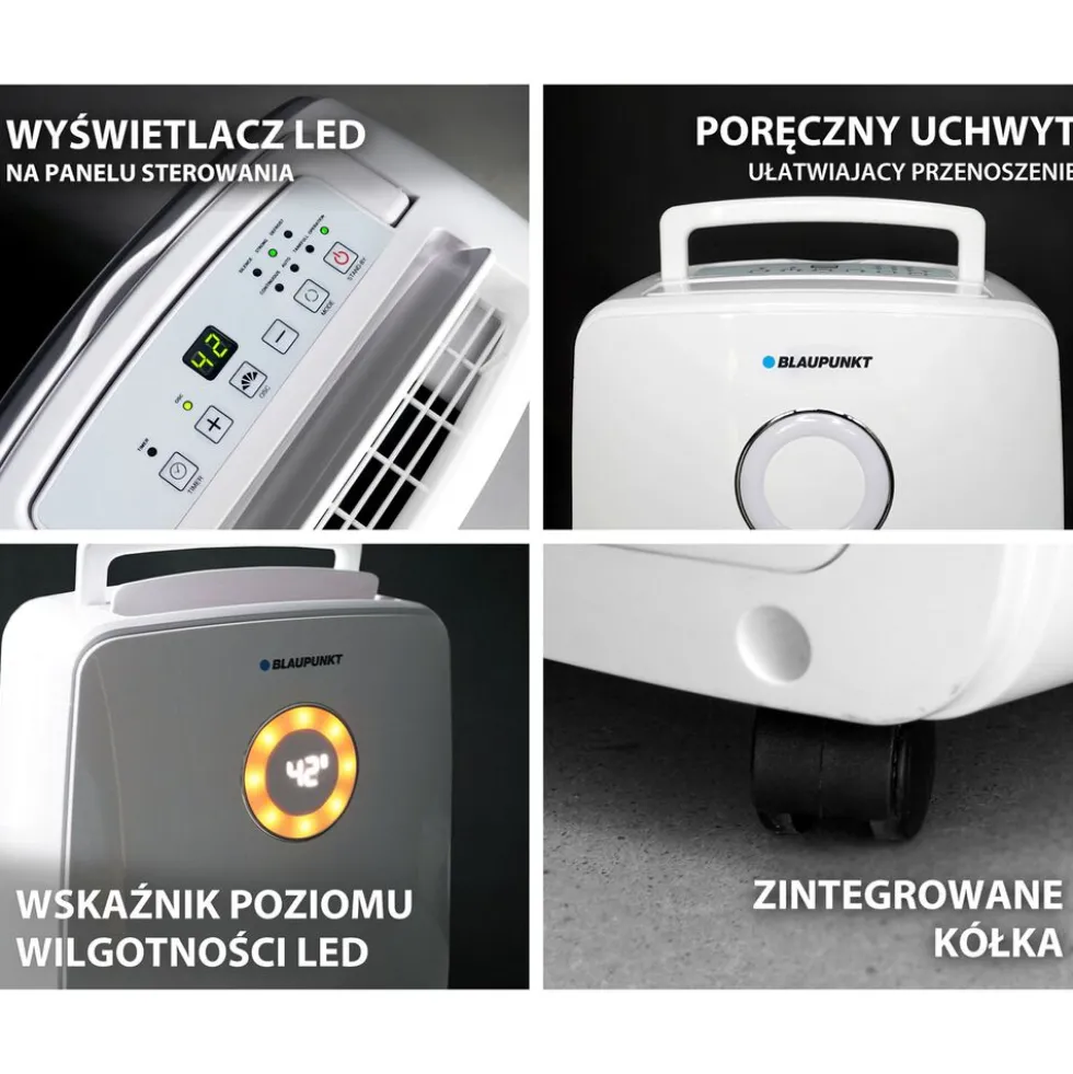 Osuszacz z funkcją oczyszczania powietrza Blaupunkt ADH701, 390 W