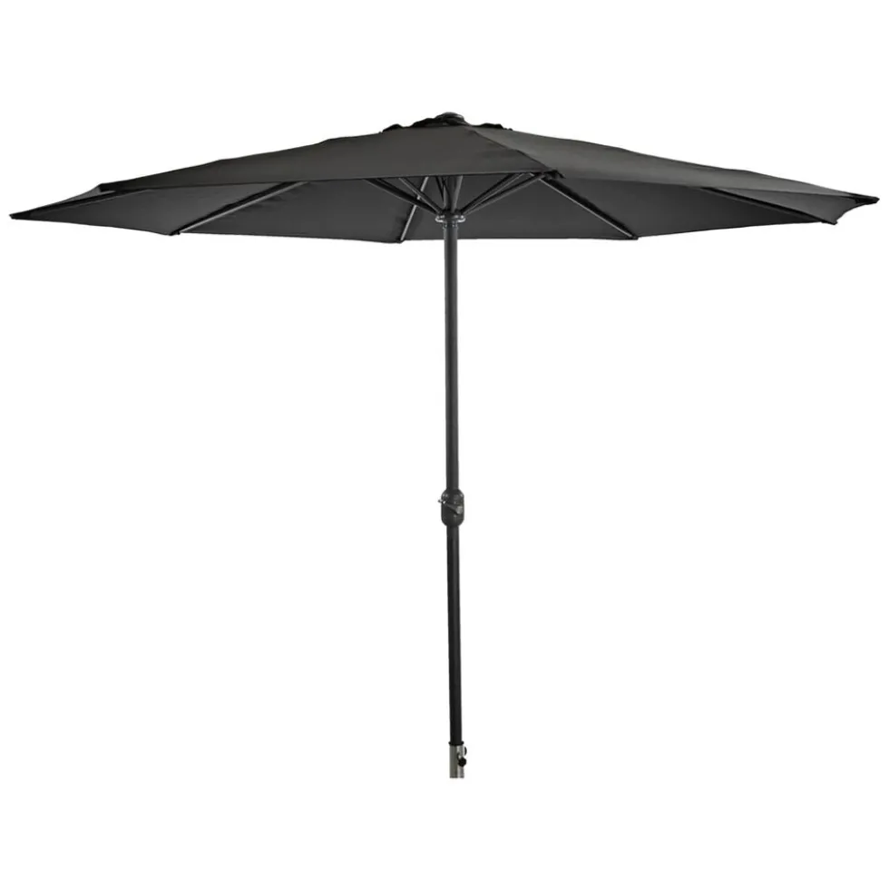 Parasol ogrodowy Black Forest, okrągły, czarny