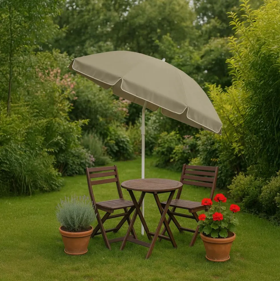 Parasol ogrodowy Black Forest, okrągły, beżowy
