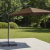 Parasol ogrodowy Jumi składany, na wysięgniku, brązowy