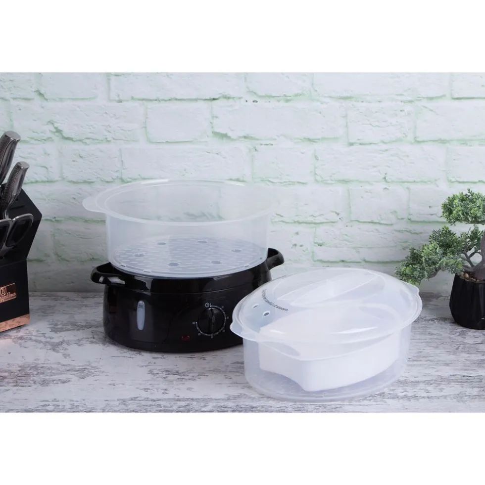 Parowar Black Rose, 6 L, 2 pojemniki