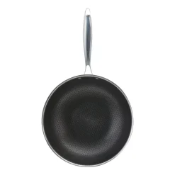 Patelnia wok Klausberg, stal nierdzewna, 28 cm, konstrukcja Triply