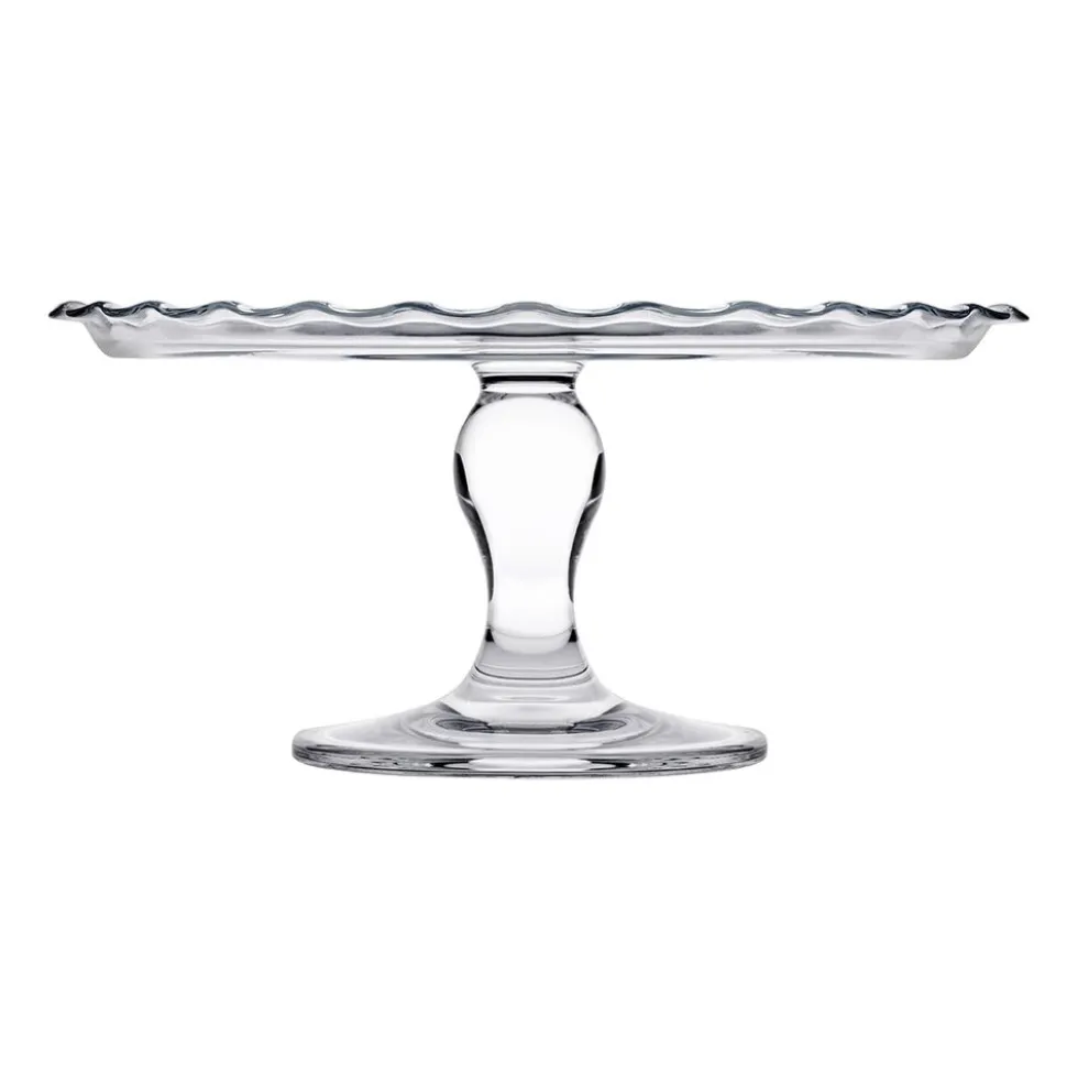 Patera szklana Pasabahce Petite Patisserie, na nóżce, 26,4 cm